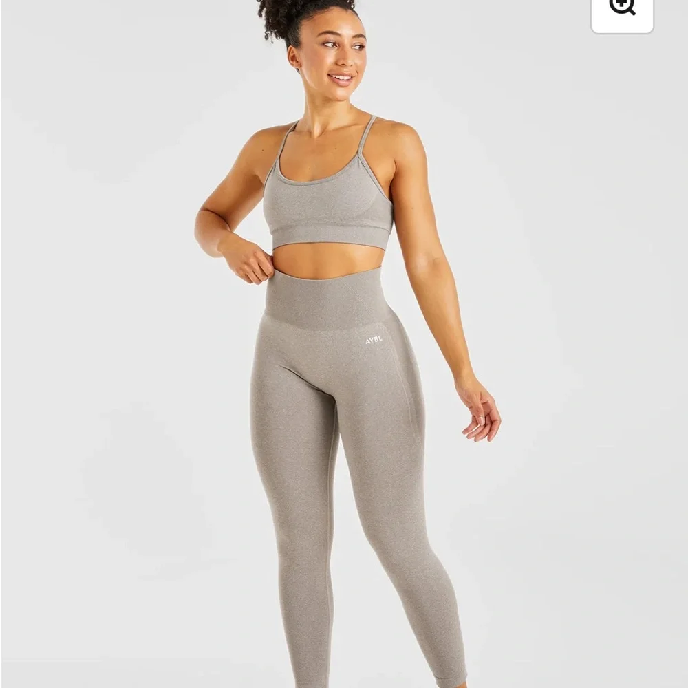 AYBL - Taupe Marl Empower Seamless Leggings size M - Picture 2 of 10